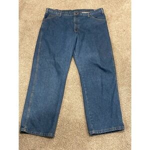 Dickies Carpenter Jeans Men 40x30 Blue Straight Relaxed Dark Wash Denim Pants